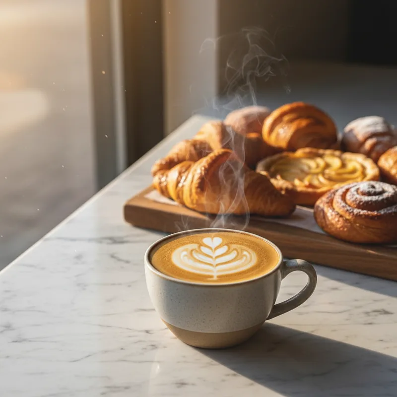 AI generated coffee shop cafe ad