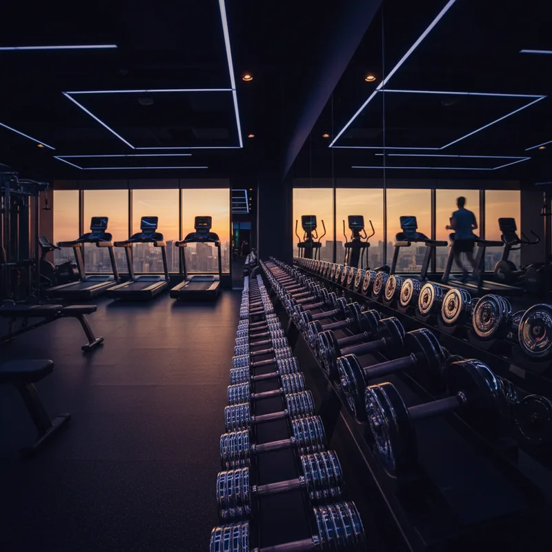 AI generated gym fitness ad