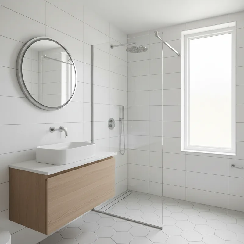 AI generated plumber bathroom renovation ad