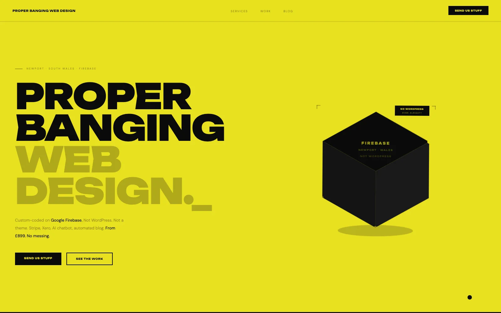 Acid Yellow website design style preview