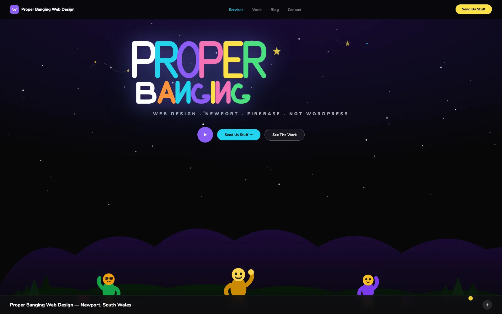 Summer Camp website design style preview